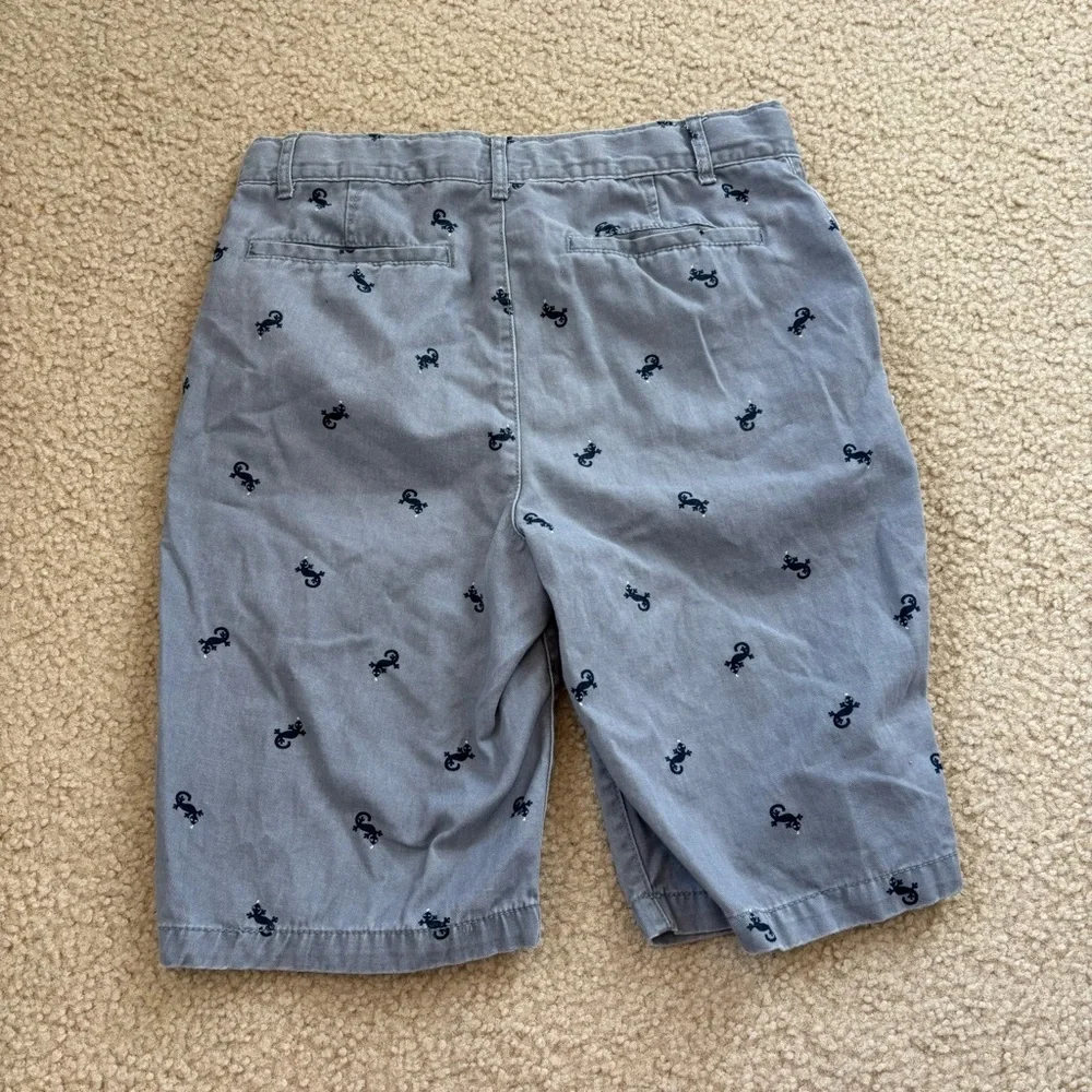 Children's Place Gray Boy's Shorts With Lizard Print Size 14